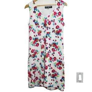 Karl Lagerfeld Womens SZ 10 Floral Tank Dress Everyday Anytime Packable Classic